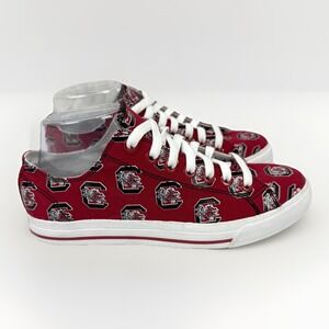 Row One South Carolina Gamecocks‎ SEC Lace Up Canvas Sneakers Womens 8 Mens 6.5